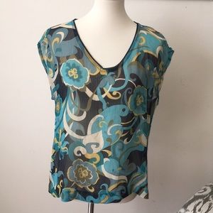 New York & Company sheer blouse size medium‎